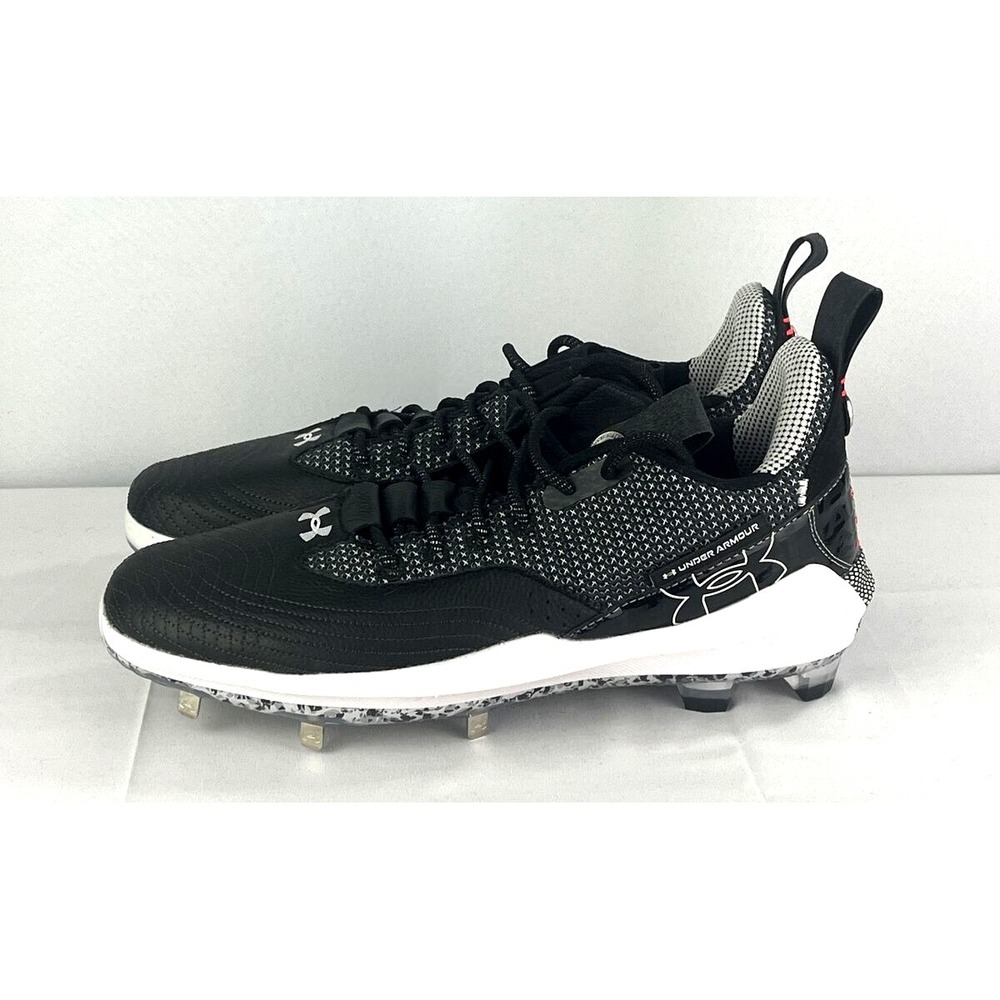 Under‎ armor Size 14 Black Baseball Metal Cleats HOVR UA Harper 7 Low